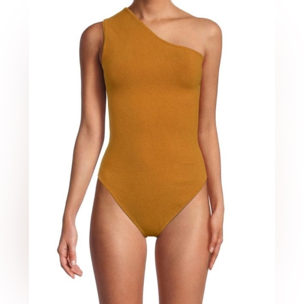 🤎 Good American One-Shoulder Knit Bodysuit Size 3 NWT - Picture 6 of 7